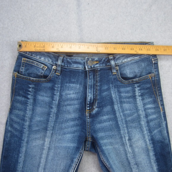 Miss Me Jeans Women30 Blue Ankle Skinny Distressed‎ Raw Hem Two Tone - Picture 11 of 13
